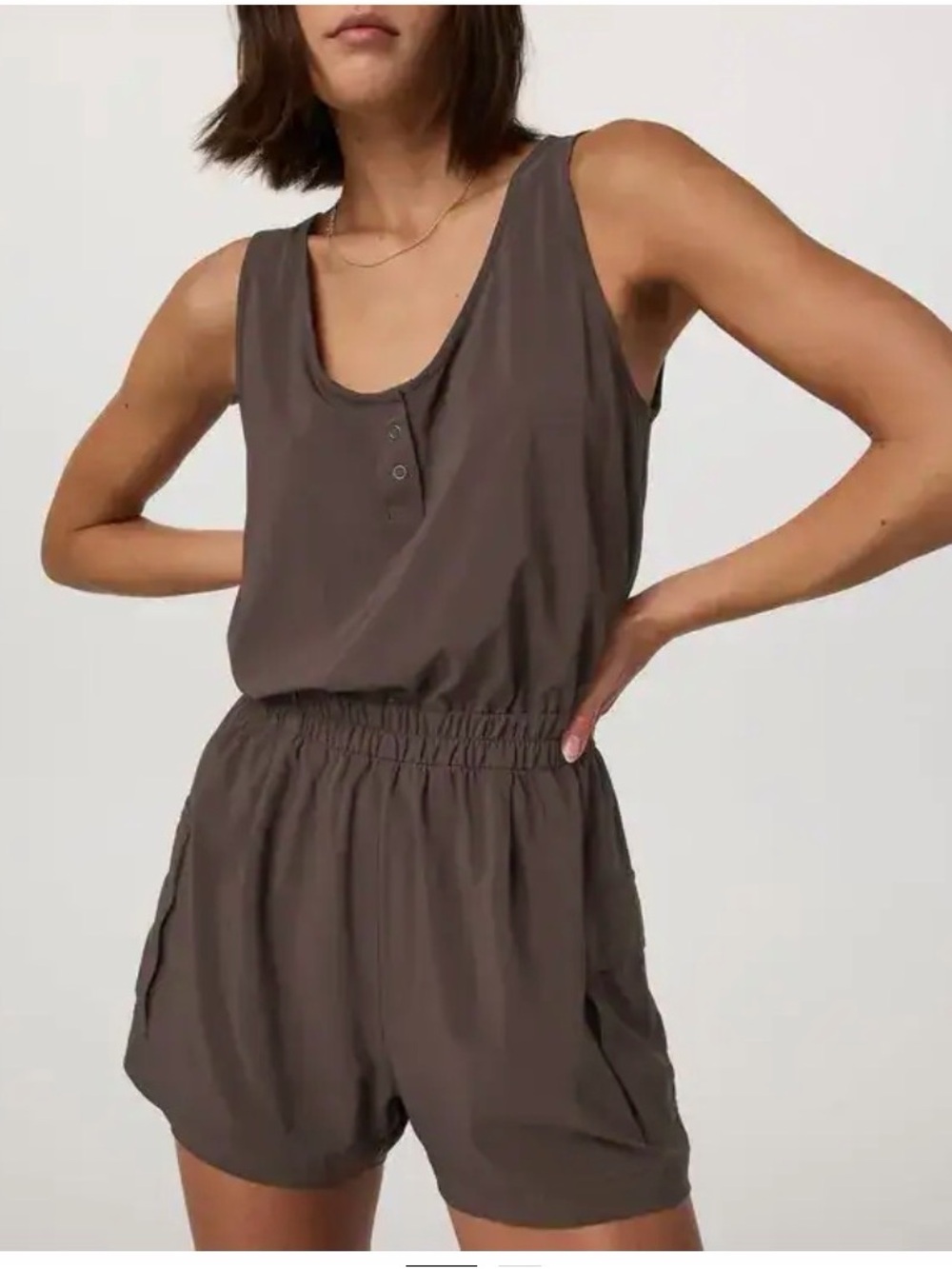 VUORI Villa Utility Romper in Java, sz med
